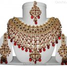 Peahen Bridal Jewellry Set 933 Burgundy
