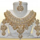Indian Costume Jewelry Jodha Akbar Necklace Set 921 White