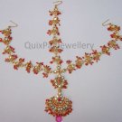 Jodha Akbar Bollywood KUNDAN Matha Patti 811 Magenta