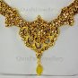 Bollywood Fairy CZ Studded Necklace Set 432 Golden