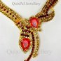 Star Tail CZ Studded Necklace Set 431