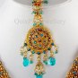 Beauty Face Rani Haar Studded with CZ in Golden 424