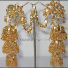 3-Step Jhumki Earring 300 - Golden