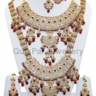 Indian Costume Jewelry Kajol Jodha Dulhan Set 701 Maroon