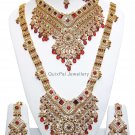 V-Design Indian Wedding Jewelry Set 705 Maroon
