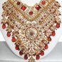 V-Design Indian Wedding Jewelry Set 705 Maroon
