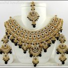 Indian Bollywood Costume Jewelry Jodha Akbar Necklace Set 921 Black