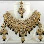 Indian Bollywood Costume Jewelry Jodha Akbar Necklace Set 921 Black