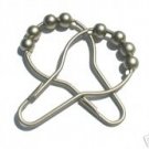 Satin Nickel Rollerball Shower Curtain Rings