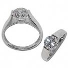 Cubic Zirconia Solitaire Ring