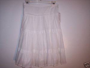 NWT~CALVIN KLEIN STUNNING WHITE SKIRT LADIES SZ.10
