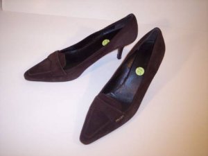 AUTH PRADA PUMPS SUEDE HEELS SHOES 40 ~ NEW!!