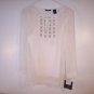 NWT~LIZ CLAIBORNE WHITE SHIRT BLOUSE TOP SIZE M NEW