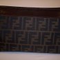 $1075~AUTH FENDI LARGE BAG CLUTCH PURSE LOGO ZUCCA RARE
