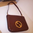 AUTH GUCCI RARE VINTAGE "GG" MEDALLION TOTE BAG PURSE!!