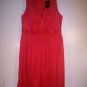 $385~NWT~CARMEN MARC VALVO RED SILK COCKTAIL DRESS 10