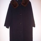 MINK FUR BLACK HOLLYWOOD 50s GLAMOUR COAT~WOW!!