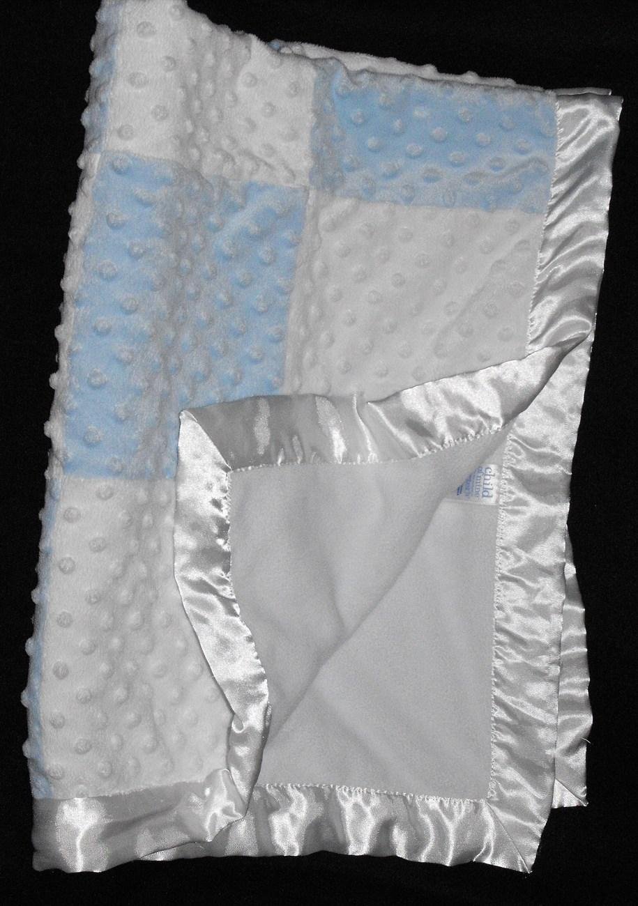 *SOLD5/13*Carter's Child of Mine Baby Boy Blue & White Minky Dot