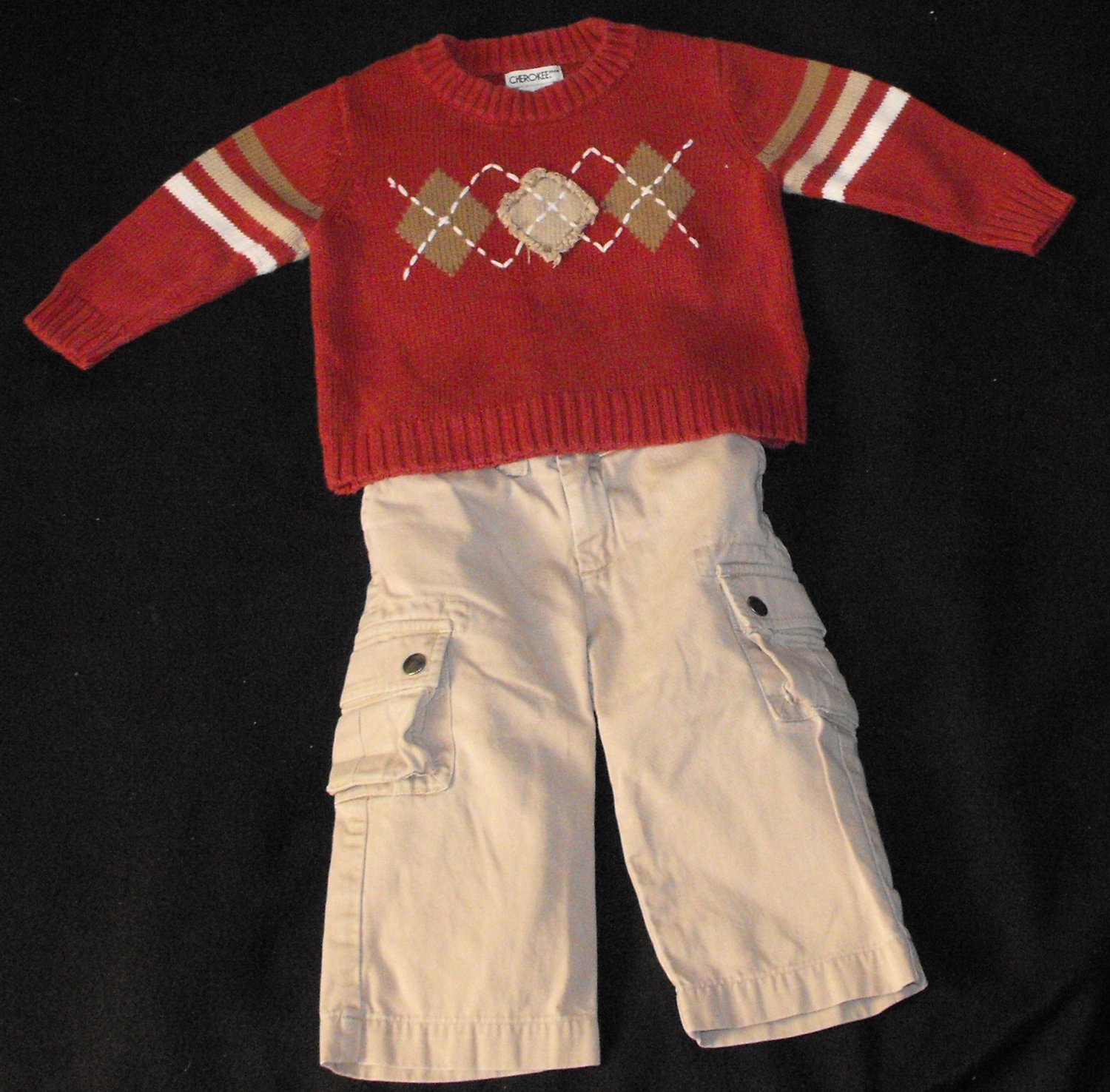 Cherokee Modern Argyle Style Sweater Baby Boys 1824 Months