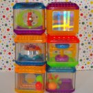 Fisher Price Peek A Blocks Sparkle Blocks Neon Sights and Sounds Sensory Block Set