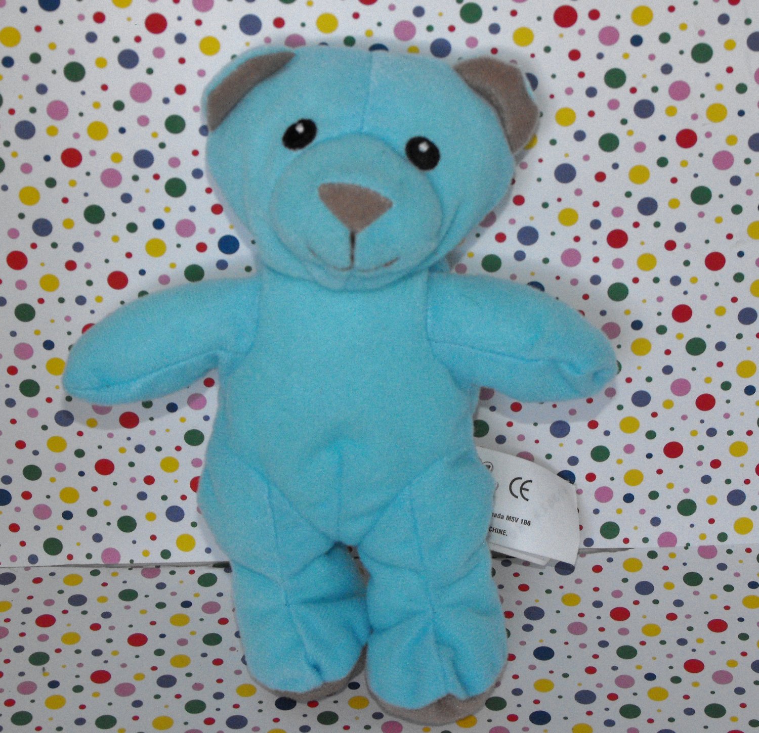 2008 Spin Master Lil Luvables Plush Blue Teddy Bear
