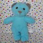 2008 Spin Master Lil Luvables Plush Blue Teddy Bear
