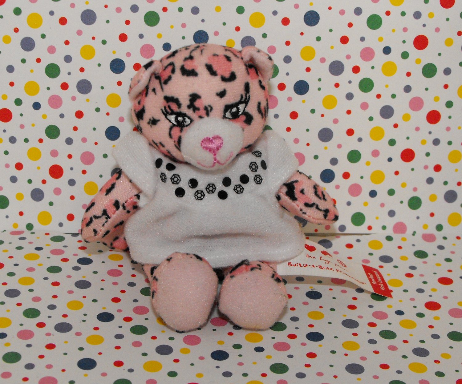 build a bear pink leopard