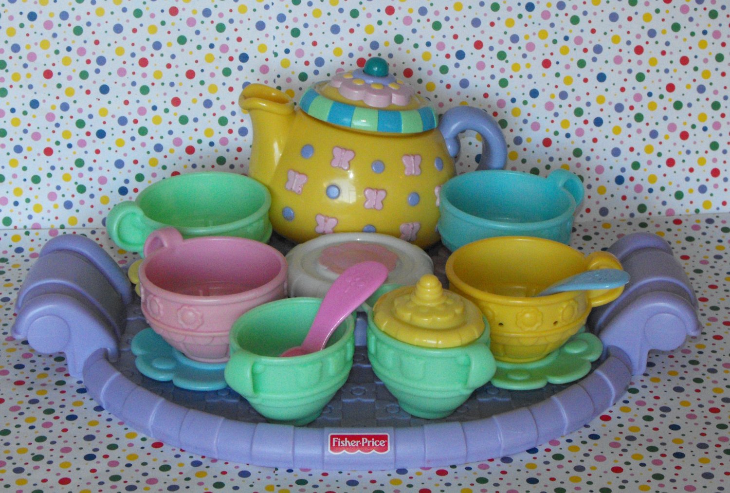 fisher price tea pot set