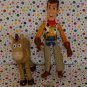 Disney's Toy Story Bendable Woody and Bullseye Figures Lot