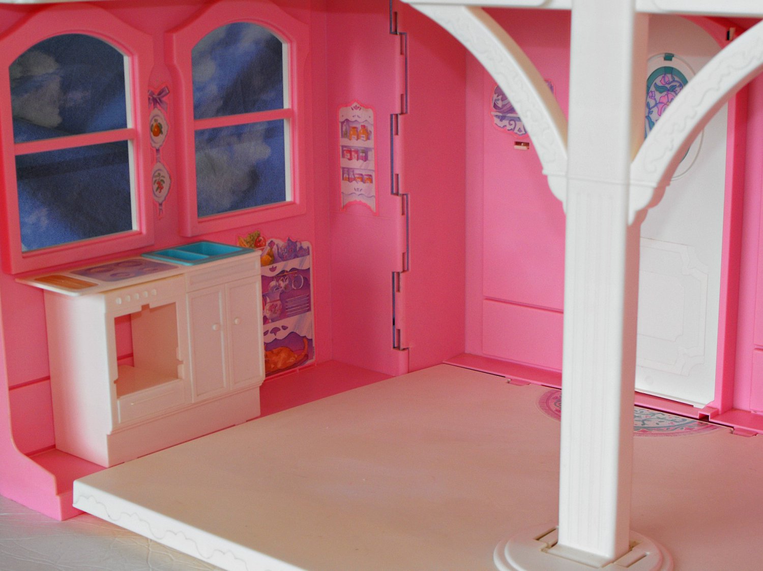 barbie dream house with elevator and garage