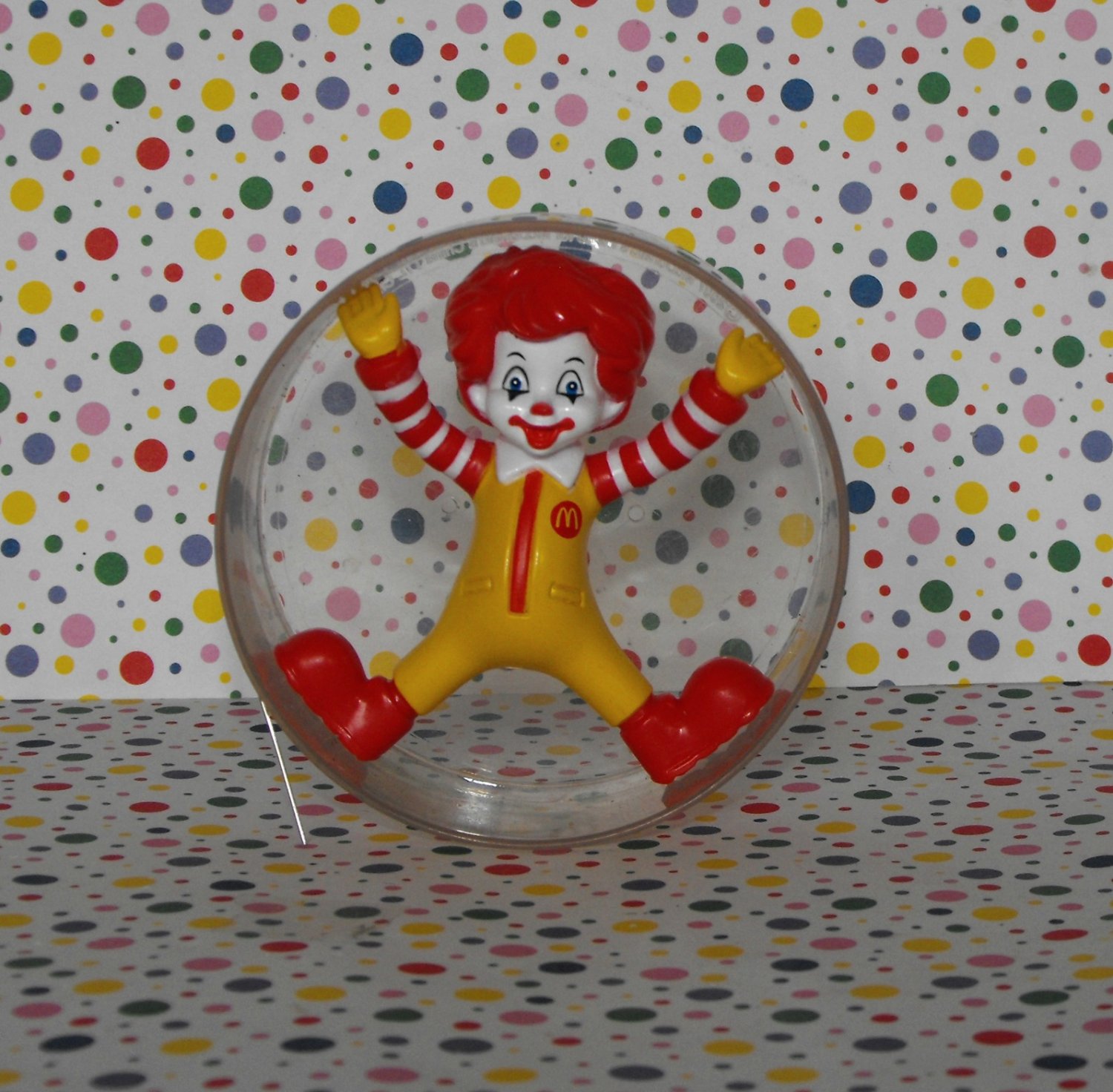 McDonald's Ronald McDonald Cartwheel Ronald Under 3 Happy Meal Toy