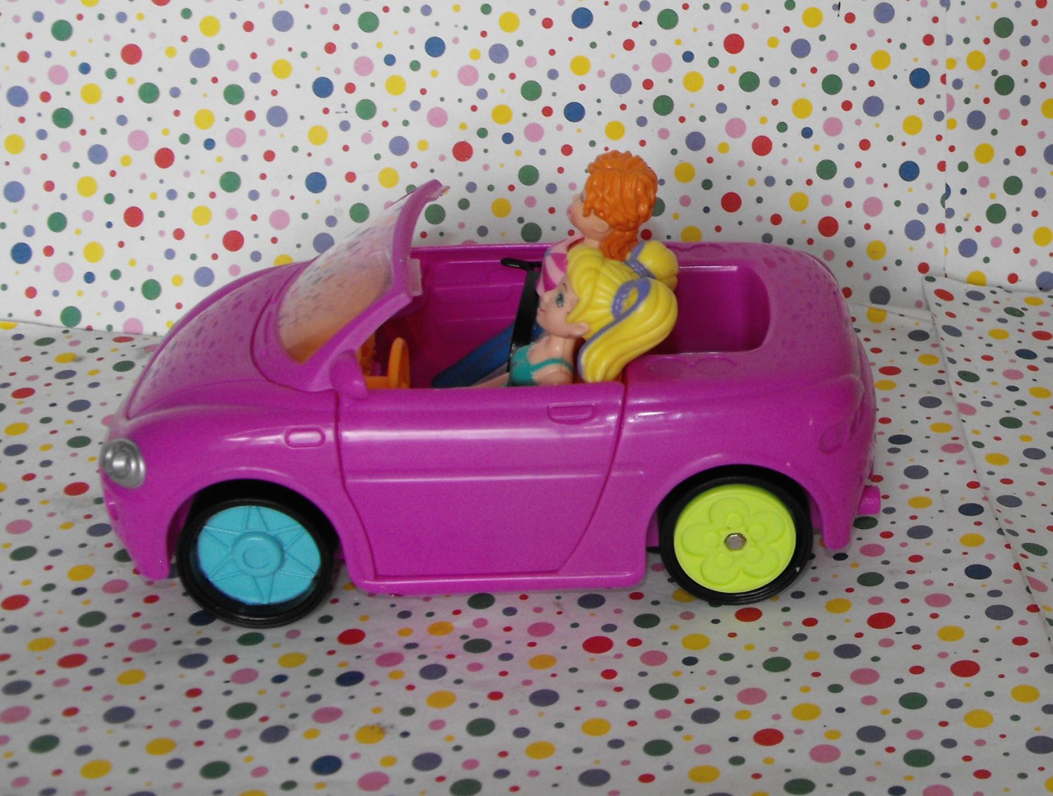 8 15 Sold~ Polly Pocket Lea Quik Clik Car Cool Cruisers Convertible Car