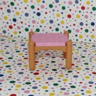 Fisher Price Loving Family Dollhouse Furniture Pink Vanity Stool