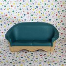 Fisher Price Grand Doll House Green Living Room Couch
