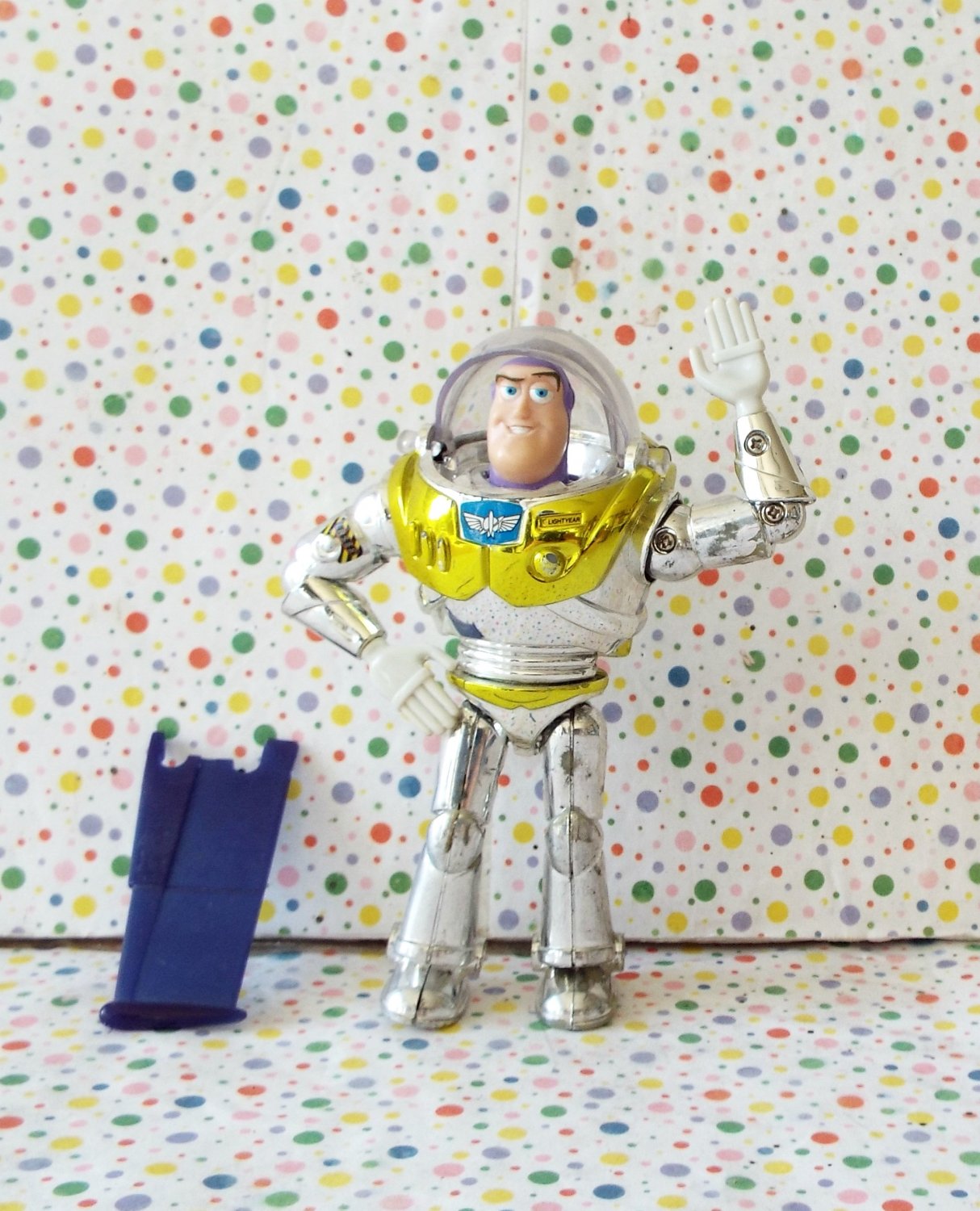 buzz lightyear chrome toy