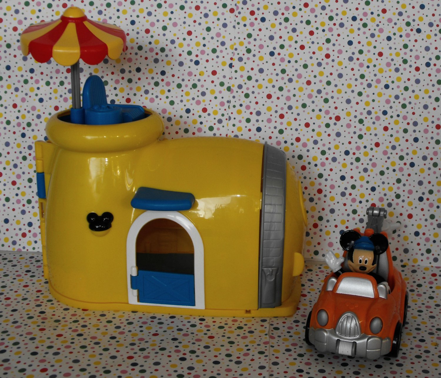 mickey mouse garage playset