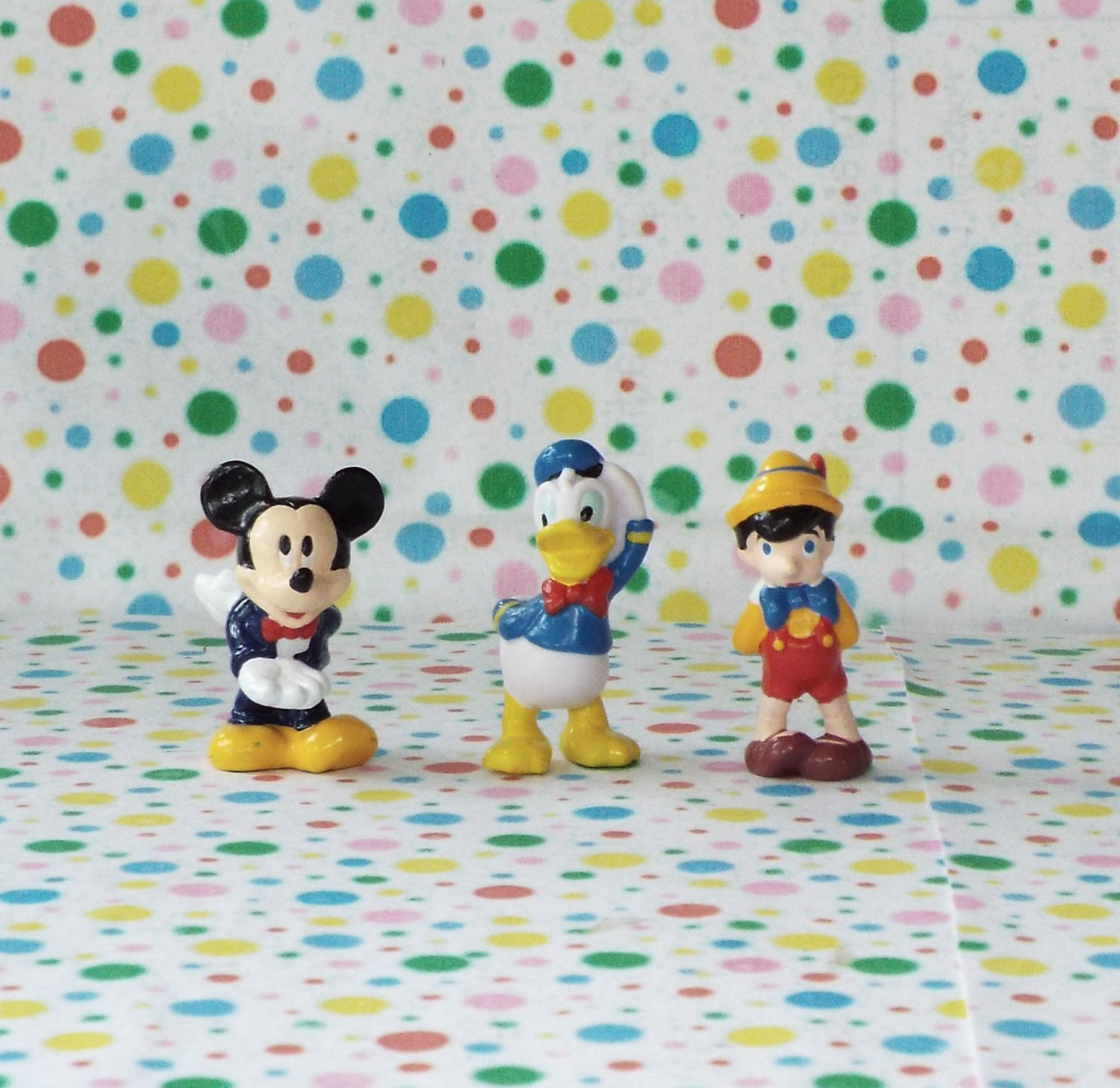 Mickey Mouse Donald Pinocchio Mini- Figure Lot