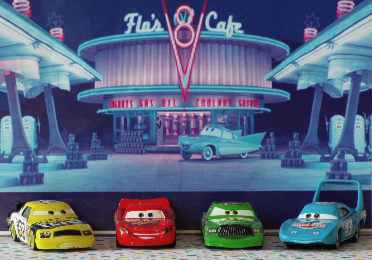 pixar cars piston cup racers