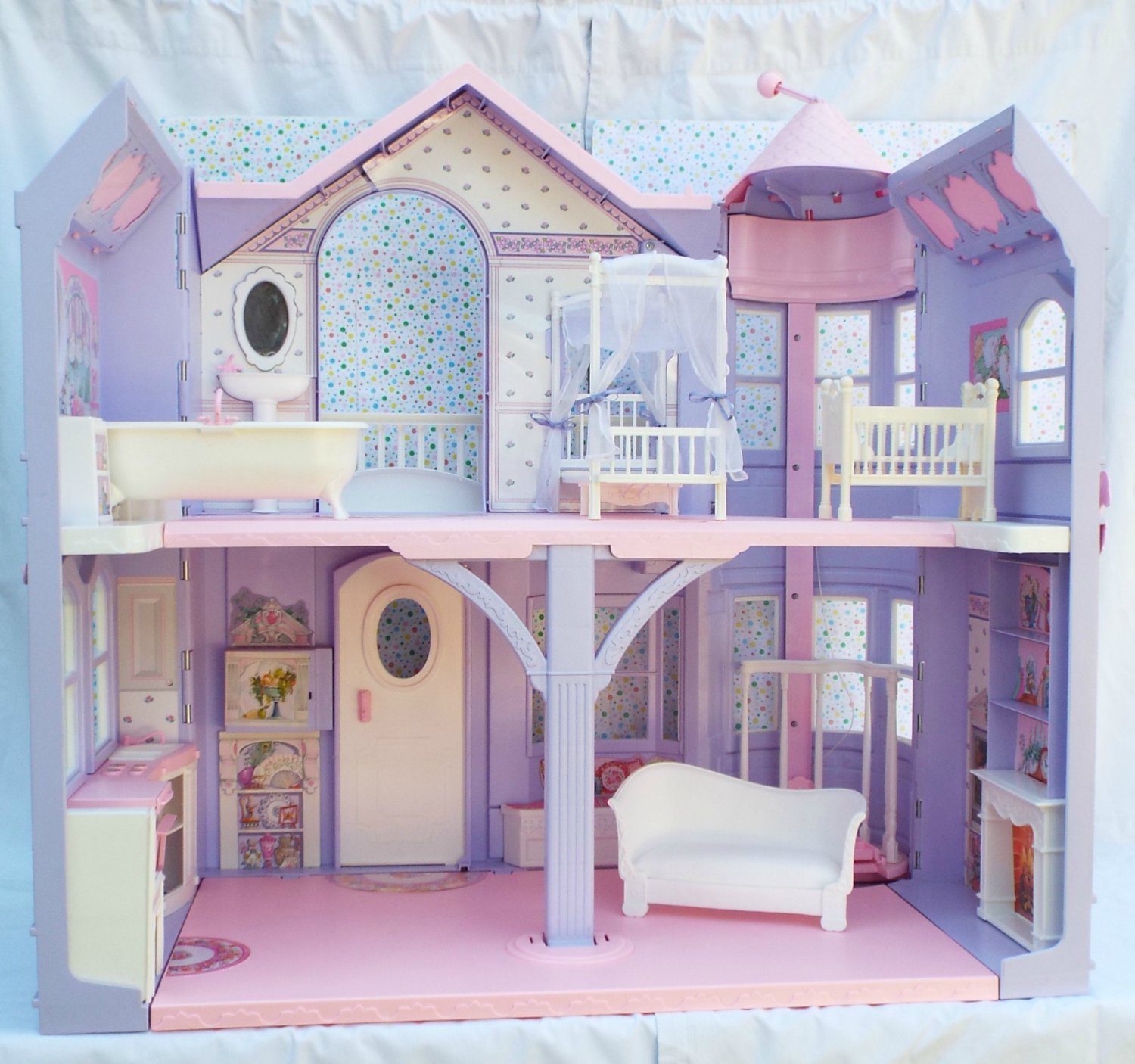 barbie dream house with elevator and garage