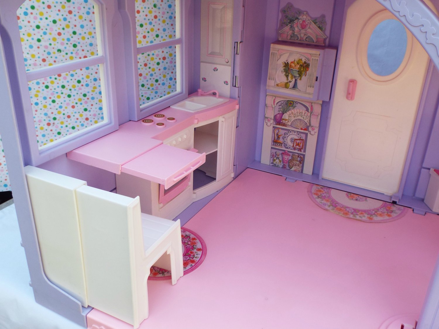 *6/15*SOLDBarbie Dream House Dollhouse 2000Purple Working Elevator