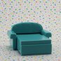 Fisher Price Loving Family Dollhouse Green Pull Out Couch