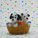 Fisher Price Little People Dalmation Puppies in a Basket