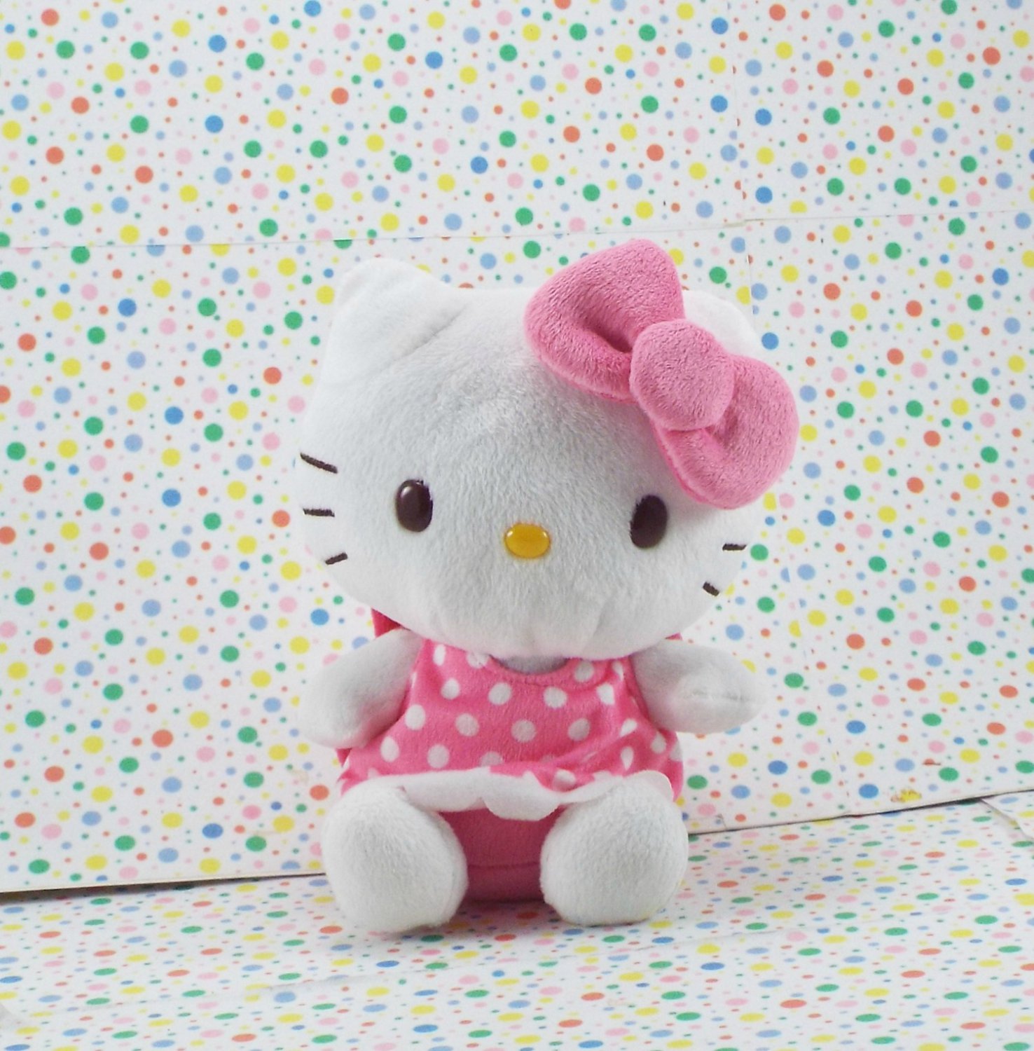 Sanrio Hello Kitty Pink Polka Dot Plush Doll