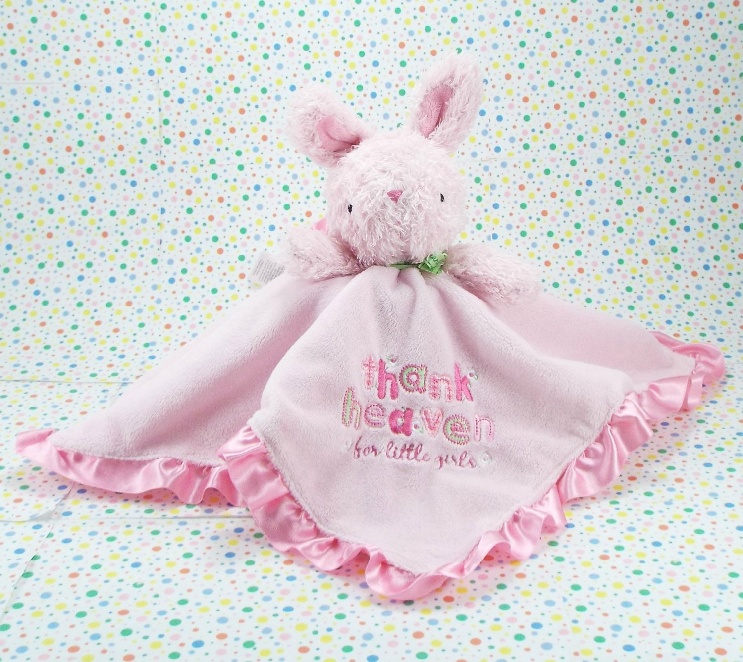 pink bunny security blanket