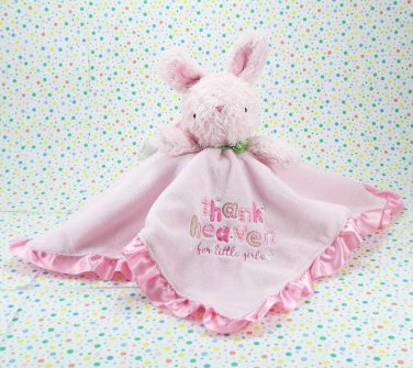 carters pink bunny satin security blanket