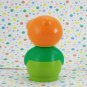 Lego Duplo Primo Bath Time Boat Figure Green Base Orange Baseball Hat