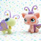 Littlest Pet Shop  #621 Butterfly #62 Pig~ LPS Funniest