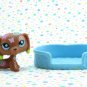 Littlest Pet Shop #1010 Dachshund Deco Tattoo Dog ~ LPS Postcard Pets