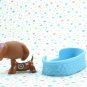 Littlest Pet Shop #1010 Dachshund Deco Tattoo Dog ~ LPS Postcard Pets