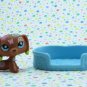 Littlest Pet Shop #1010 Dachshund Deco Tattoo Dog ~ LPS Postcard Pets